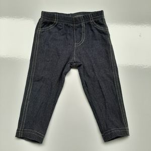Carter's Denim Dark Blue Knit Legging 6M